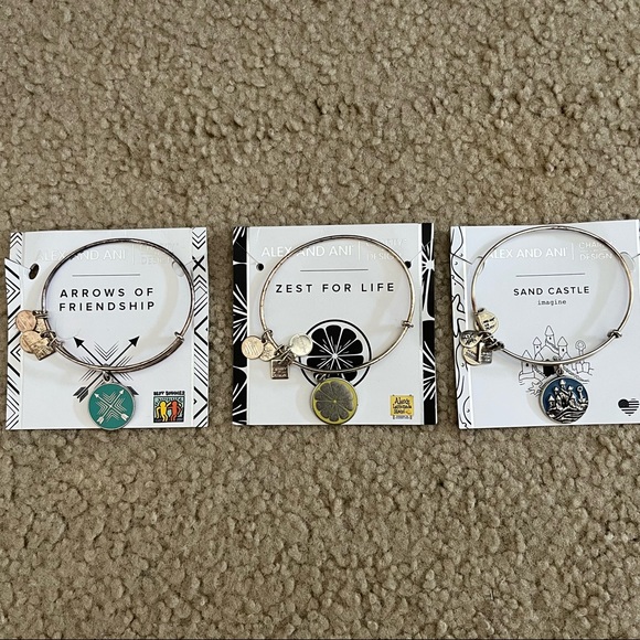 Alex and Ani Bundle Lot of 3 Bangle Bracelets - Picture 3 of 10